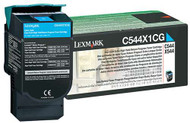 Lexmark C544X1CG Return Program Extra High Yield Cyan Toner Cartridge Original Genuine OEM