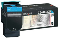 Lexmark C544X2CG Extra High Yield Cyan Toner Cartridge Original Genuine OEM
