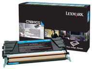 Lexmark C748H1CG Return Program Cyan Toner Cartridge Original Genuine OEM