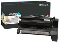 Lexmark 15G032C High Yield Cyan Toner Cartridge Original Genuine OEM