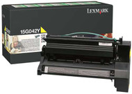 Lexmark 15G042Y Return Program High Yield Yellow Toner Cartridge Original Genuine OEM