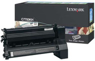 Lexmark C7700KH Return Program High Yield Black Toner Cartridge Original Genuine OEM