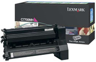 Lexmark C7700MH Return Program High Yield Magenta Toner Cartridge Original Genuine OEM