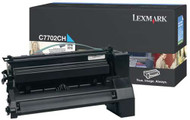 Lexmark C7702CH High Yield Cyan Toner Cartridge Original Genuine OEM