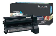 Lexmark C7720CX Return Program Extra High Yield Cyan Toner Cartridge Original Genuine OEM