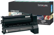 Lexmark C780A1KG Black Return Program Toner Cartridge Original Genuine OEM