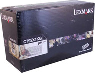Lexmark C792X1KG Return Program Extra High Yield Black Toner Cartridge Original Genuine OEM