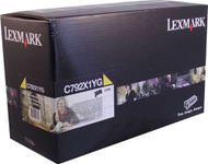 Lexmark C792X1YG Return Program Extra High Yield Yellow Toner Cartridge Original Genuine OEM