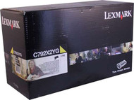 Lexmark C792X2YG Extra High Yield Yellow Toner Cartridge Original Genuine OEM