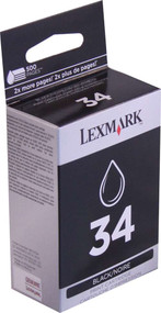 Lexmark 18C0034 (#34) High Yield Black Ink Cartridge Original Genuine OEM