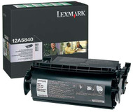 Lexmark 12A5840 Return Program Black Toner Cartridge Original Genuine OEM