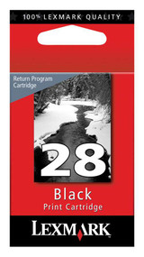 Lexmark 18C1428 (#28) Return Program Black Ink Cartridge Original Genuine OEM