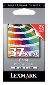 Lexmark 18C2200 (#37XLA) High Yield Color Ink Cartridge Original Genuine OEM