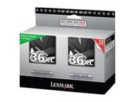 Lexmark 18C2230 (#36XL) Return Program High Yield Black Ink Cartridge 2-pack Original Genuine OEM
