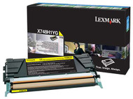 Lexmark X748H1YG Return Program High Yield Yellow Toner Cartridge Original Genuine OEM