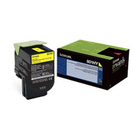 Lexmark 80C1HY0 (801HY) Return Program High Yield Yellow Toner Cartridge Original Genuine OEM