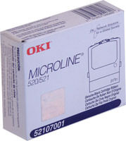 Oki Microline 520/ 521 Black Fabric Ribbon (4M Characters) Original Genuine OEM