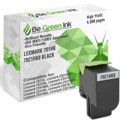701HK 70C1HK0 Black - Be Green Ink Compatible Replacement Black Toner Cartridge for Lexmark CS310dn CS410dn CS310n CS310 CS510de CS410n CS 410 CS510 CS410dtn CS510dte - 701HK 70C1HK0 Black Toner (High Yield)