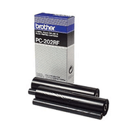 OEM Brother PC-202RF Original Black Thermal Ribbon Rolls (2 Pack)