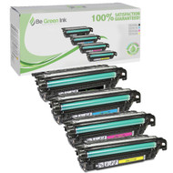 HP Color LaserJet CP4520 CE260A, CE261A, CE262A, CE263A Hi-Yield (B 8.5K; C,M,Y 11K) 4-Pack Toner BGI Eco Series