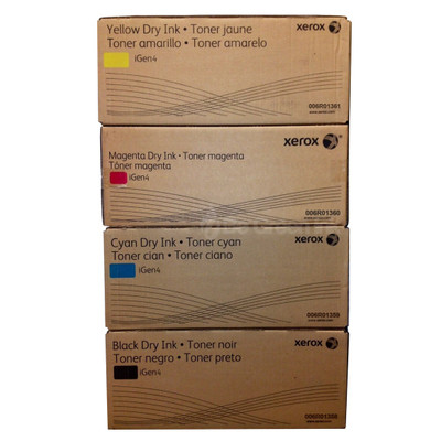 Xerox iGen4 6R1358, 6R1359, 6R1360, 6R1361 Hi-Yield (90K) 4-Pack Toner Original Genuine