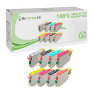 Epson T087 Remanufactured Ink Cartridge 8-Pack Savings Pack BGI Eco Series Compatible
