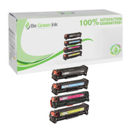 HP 304A, CC530A, CC531A, CC532A, CC533A Toner Cartridge Compatible Saving Pack