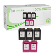 HP 60XL Remanufactured Ink Cartridge Five Pack Savings Pack BGI Eco Series Compatible