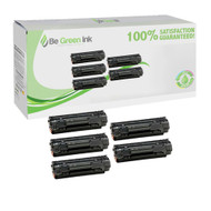 HP CE285A Set of Five Super Yield 87% extra Black Toner Cartridges Savings Pack ($20.79/ea) BGI Eco Series Compatible