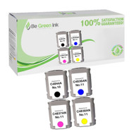 HP No. 10 & 11 Remanufactured Ink Cartridge Four Pack Savings Pack BGI Eco Series Compatible