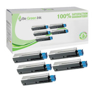 Okidata 44917601 Five Pack Cartridges Savings Pack ($42.57/ea) BGI Eco Series Compatible