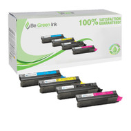 Okidata C5500 Toner Cartridge Savings Pack (C,M,Y,K) BGI Eco Series Compatible