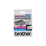 Brother TX2411 Black On White P-Touch Label Tape 3/4" x 50' Original Genuine OEM