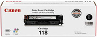 Canon 2662B001AA (118) Black Toner Cartridge Original Genuine OEM