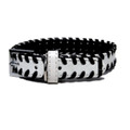 "Weaver" PU Leather Dog Collar (White)