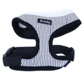 "Captain Pooch" Nautical Stripe Dog Harness (Black)