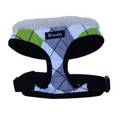 "Get Plaid" Dog Harness (Green + Grey)