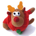 "Raindeer" Plush Tennis Ball Dog Chew Toy