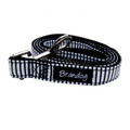 "Captain Pooch" Nautical Stripe Dog Leash (Black)