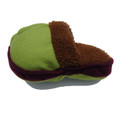 "Big Foot" Plush Dog Toy (Green)