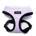 "Captain Pooch" Nautical THICK Stripe Dog Harness (Pink)