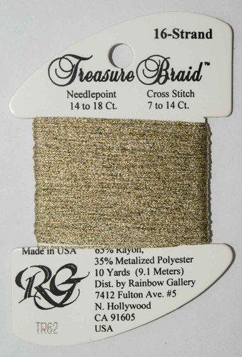 Rainbow Gallery 16 - Strand Treasure Braid Needlepoint Thread