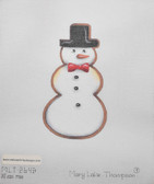 Hand-Painted Needlepoint Canvas - Mary Lake Thompson - MLT-264B - Snowman Cookie