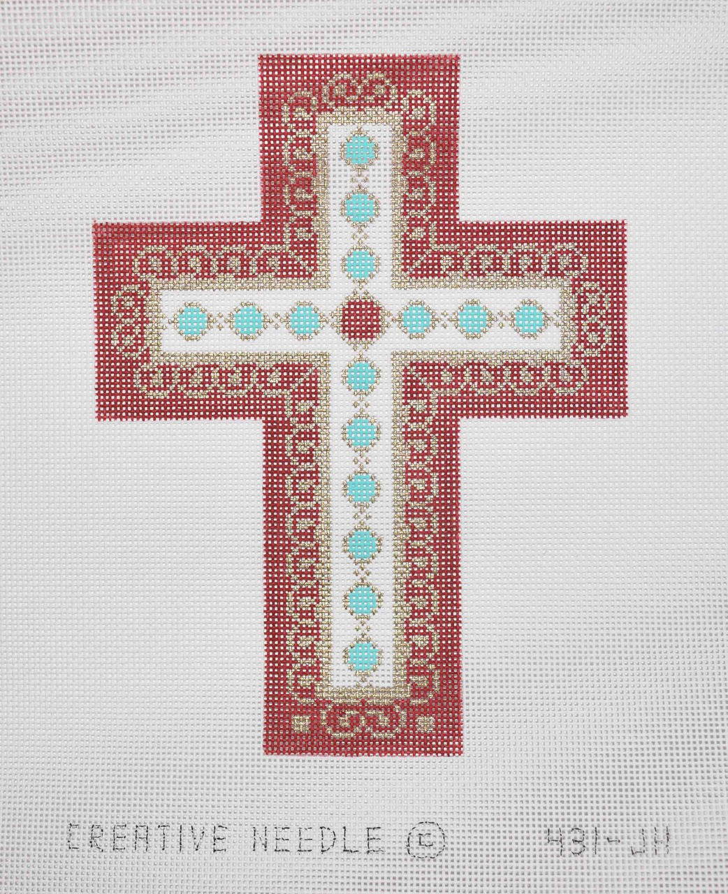 Hand-Painted Needlepoint Canvas - Creative Needle - 431-JH - Cross