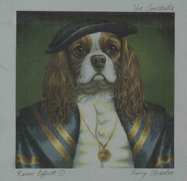 Hand-Painted Needlepoint Canvas - Creative Needle - NA - King Charles - The Constable