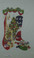 Hand-Painted Needlepoint Canvas - Strictly Christmas - CS-390 - Dog watching Santa on Stairs