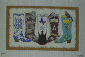 Hand-Painted Needlepoint Canvas - Dream House Ventures - F3720 - Texas