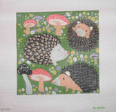 Hand-Painted Needlepoint Canvas - The Collection - SB-922 - Hedgehogs