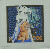 Hand-Painted Needlepoint Canvas - Laura Seeley - M-1229 - In Friendship
