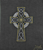 Hand-Painted Needlepoint Canvas - Leigh Designs - 4751B - Celtic Cross